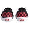 Vans Zapatillas Clásicas Slip-On Cuadros Cómodas Soporte Clásico Zapatillas de Skate Unisex Rojo Negro VN000DAHFO9