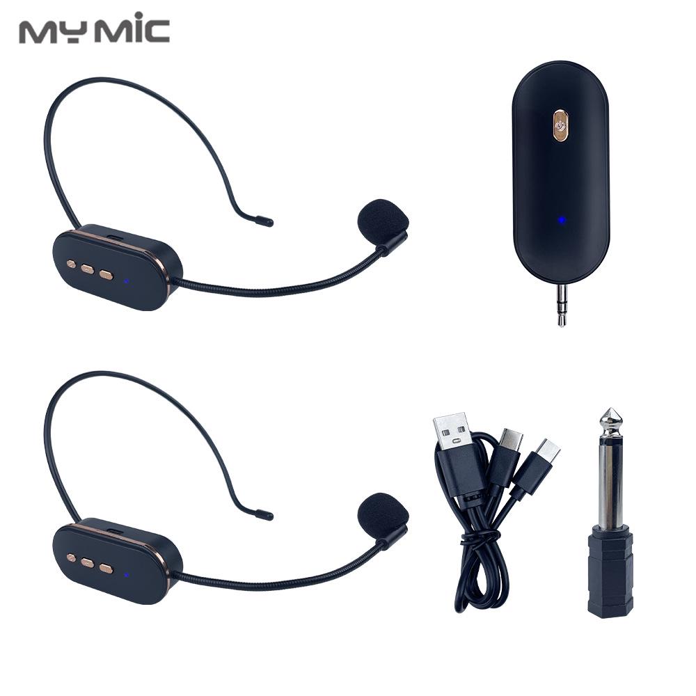 2.4G Wireless Mic & Amplifier: Bluetooth Headset for Teaching, Stage, Phone, Computer