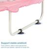 FOXSPORT Trampoline de jardin avec Filet, Trampoline enfants,Coussin rebondissant, Protection des Bords, à partir de 2 Ans – Rose