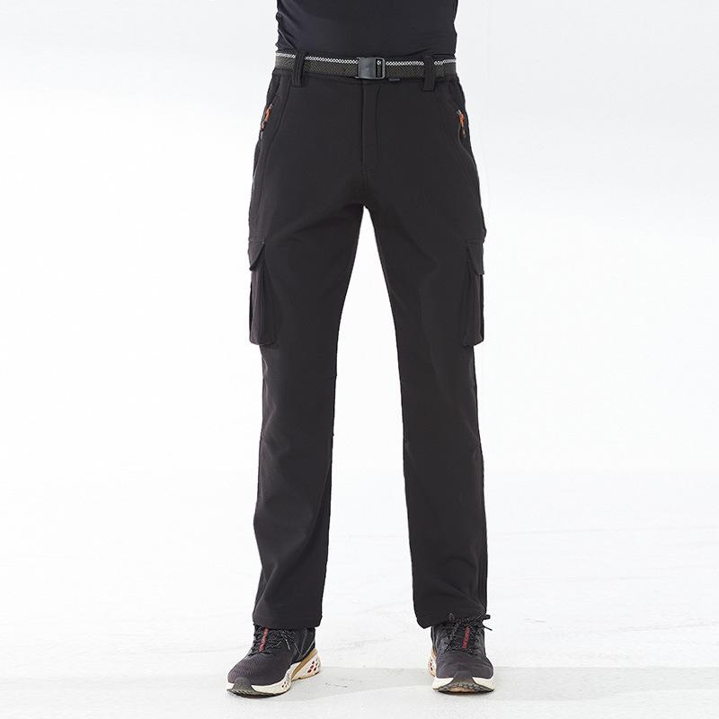 Unisex Winter Softshell Ski Pants: Warm, Waterproof, Windproof, Fleece-Lined 6XL
