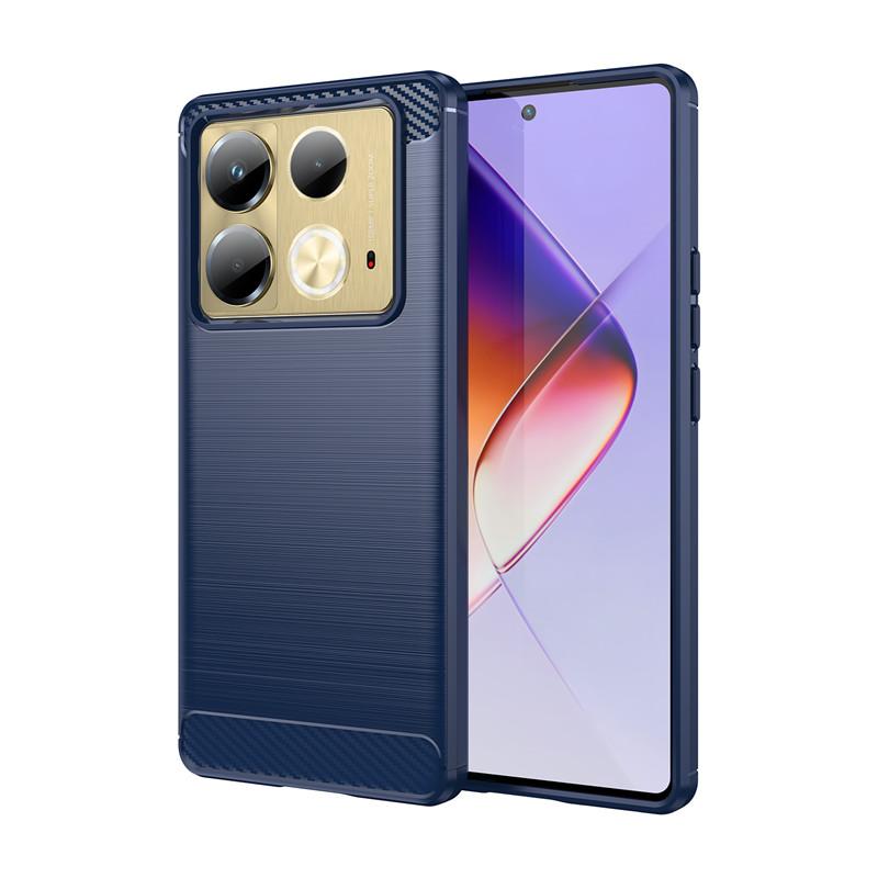 For Infinix Note 40 Case For Infinix Note 40 4G Cover 6.78 Inch Carbon Fiber Shockproof Silicone Bumper For Infinix Note 40