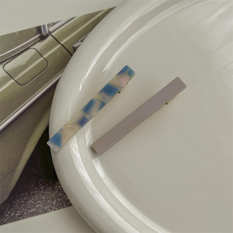 

Ретро французская корейская ацетатная заколка-утиный клюв для боковых прядей и выбивающихся волос