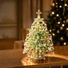 Handmade DIY Beaded Christmas Tree Kit with Light Up Colorful Halloween Tree Making Kit Sparkling Crystal Bead