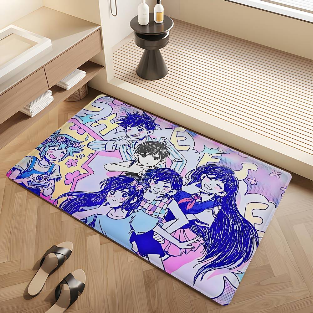 Anime Omori Bathroom Mat Kids Room Bedroom Decoration Balcony Anti-Slip Doormat Living Room Welcome Rug