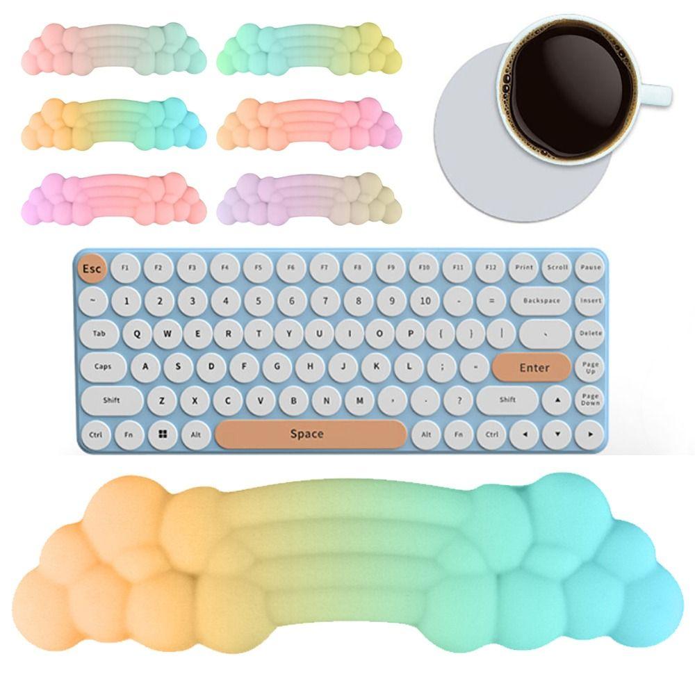 

PU Wrist Support Non-Slip Memory Foam Cloud Shape Wrist Rest Mice Mat