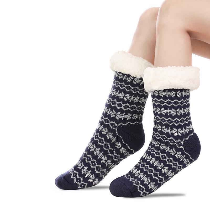 Men's Ultra-Thick Winter Floor Slipper Socks - Cold-Proof Blanket Style for Home & Sleep