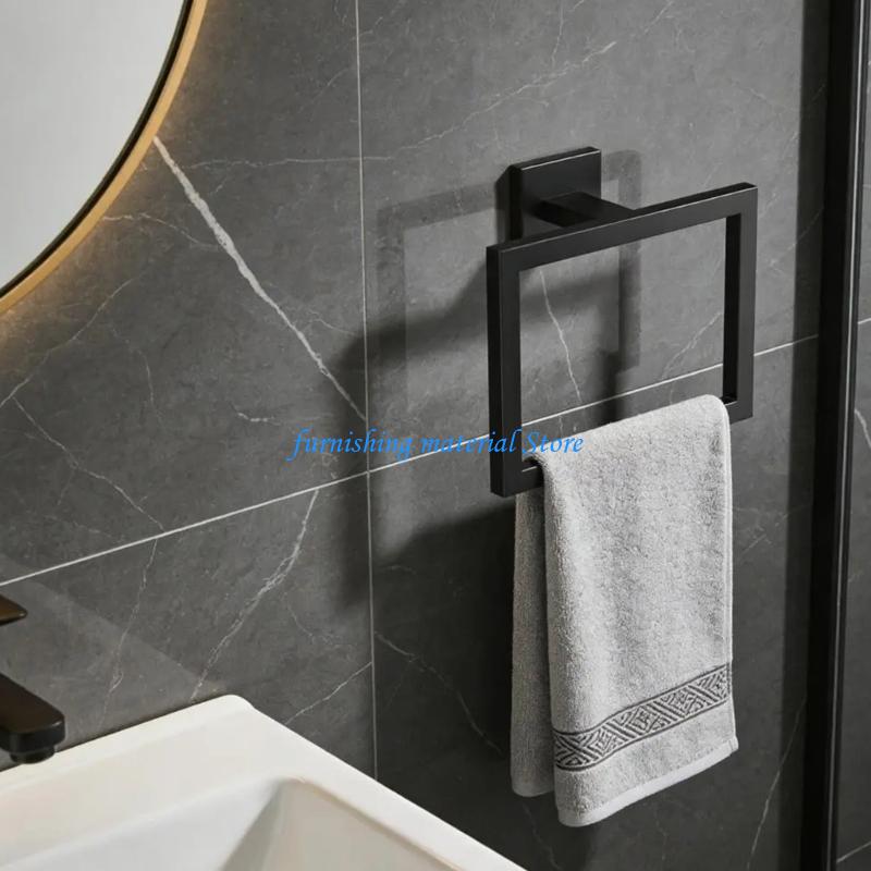 Y5GD Stainless Steel Towel Rings Rusts Proof Wall Mounted Towel Holder For Shower Room Bathroom Easy To Clean