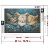 5d DIY Diamond Painting Cross Stitch Cute Animals Three Kittens Diamond Embroidery Mosaic Full Round Drill Home Decor Arts