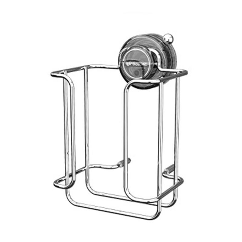 Rusts Proof Bathroom Tissue Holder Delicate Designs Suction Cup Toilet Paper Storage Holder For Home And Office Use