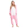 Damen Schlafanzug Overall Kigurumi Onesie Kostüm Pegasus Rosa 175-185 cm XL