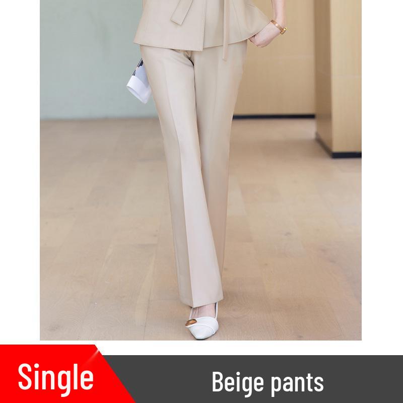 High-End Goddess Style Suit: Formal Two-Piece Set for Workplace Elegance M