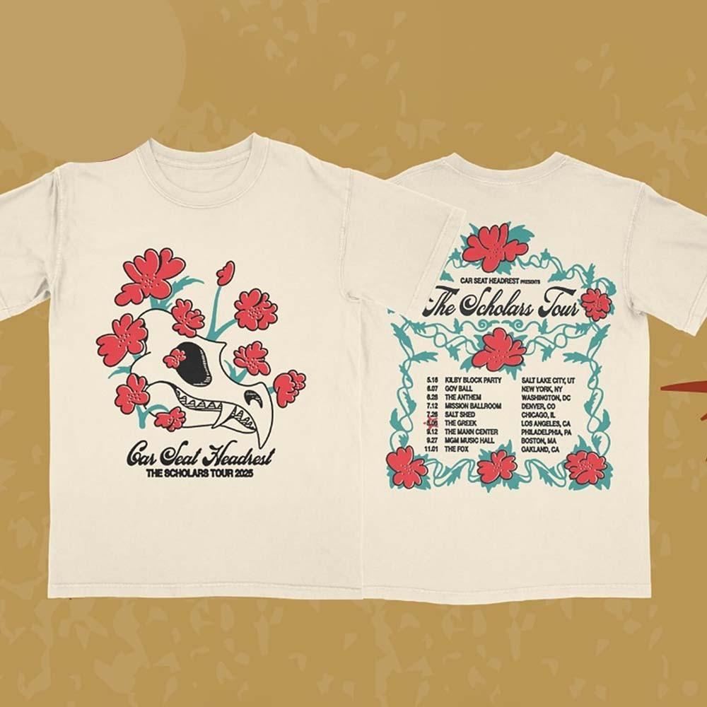 Car Seat Headrest Boston 2026 Exclusive Tee -september 27 2026 The Scholars Tour XXXXL