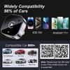 Wireless CarPlay & Android Auto Adapter 2026 Upgrade: Wired To Wireless for Cars with Built-in Apple CarPlay/Android Auto, Mini