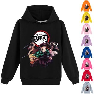 KIMETSU Unisex Παιδικά μπλουζάκια με κουκούλα Ανοιξιάτικα φθινοπωρινά πουλόβερ casual ρούχα