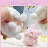 Plush Surprised Animal Keychain With Bubble Emission For Gift And Collectors