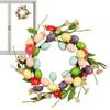 Easter Egg Wreath Artificial Farmhouse Easter Wreath Easter Welcome Wreath Beautiful Spring Door Wreaths Easter Door Decoration
