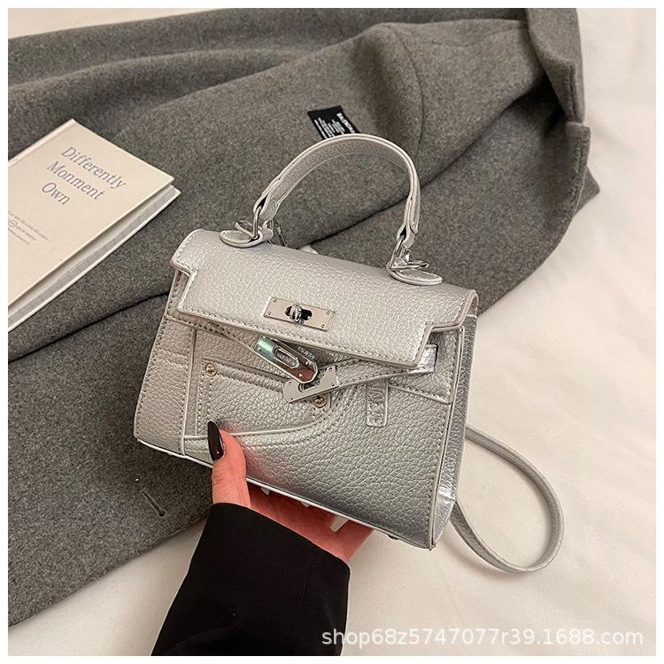Korean version niche design portable Kelly bag 2025 niche design trend shoulder bag high-end texture fashion women's bag