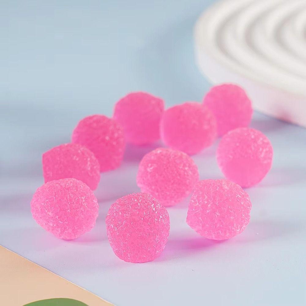 DIY Material Fake Candy Sugar Bead Simulated Noise Filler Balls Candy Resin Beads Craft Supplies