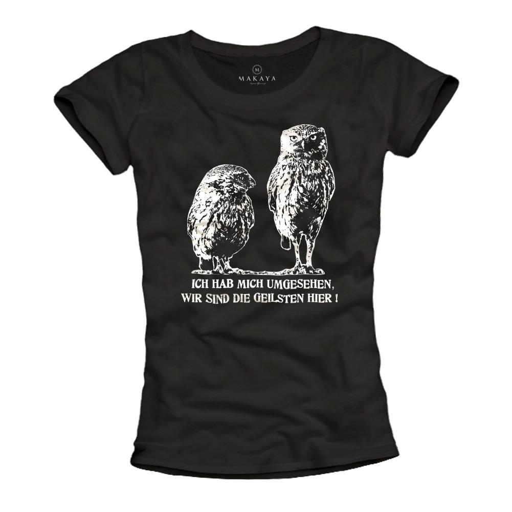 26 Funny Women s Shirts Women Top Black Owl Funny Sayings Funny Cool Tops- Unisex T-Shirt L