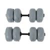 30kg Adjustable Travel Water Filled Dumbbells for Men Women Arm Muscle Training Home FitnessGray