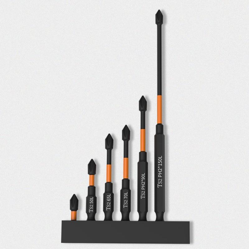 

Нескользящая ударная головка, сильный магнитный крест, высокая твердость крутящего момента, винт 25/50/65/70/90/150 мм, набор водонепроницаемых отверток 6pcs