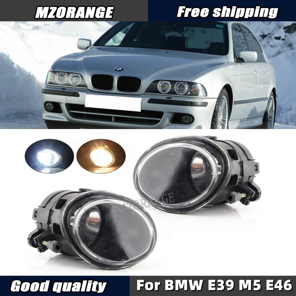 

Противотуманная фара фары для BMW E39 M5 E46 M3 Светодиодная галогенная противотуманная фара Прозрачная линза Передний бампер Противотуманная фара автомобиля