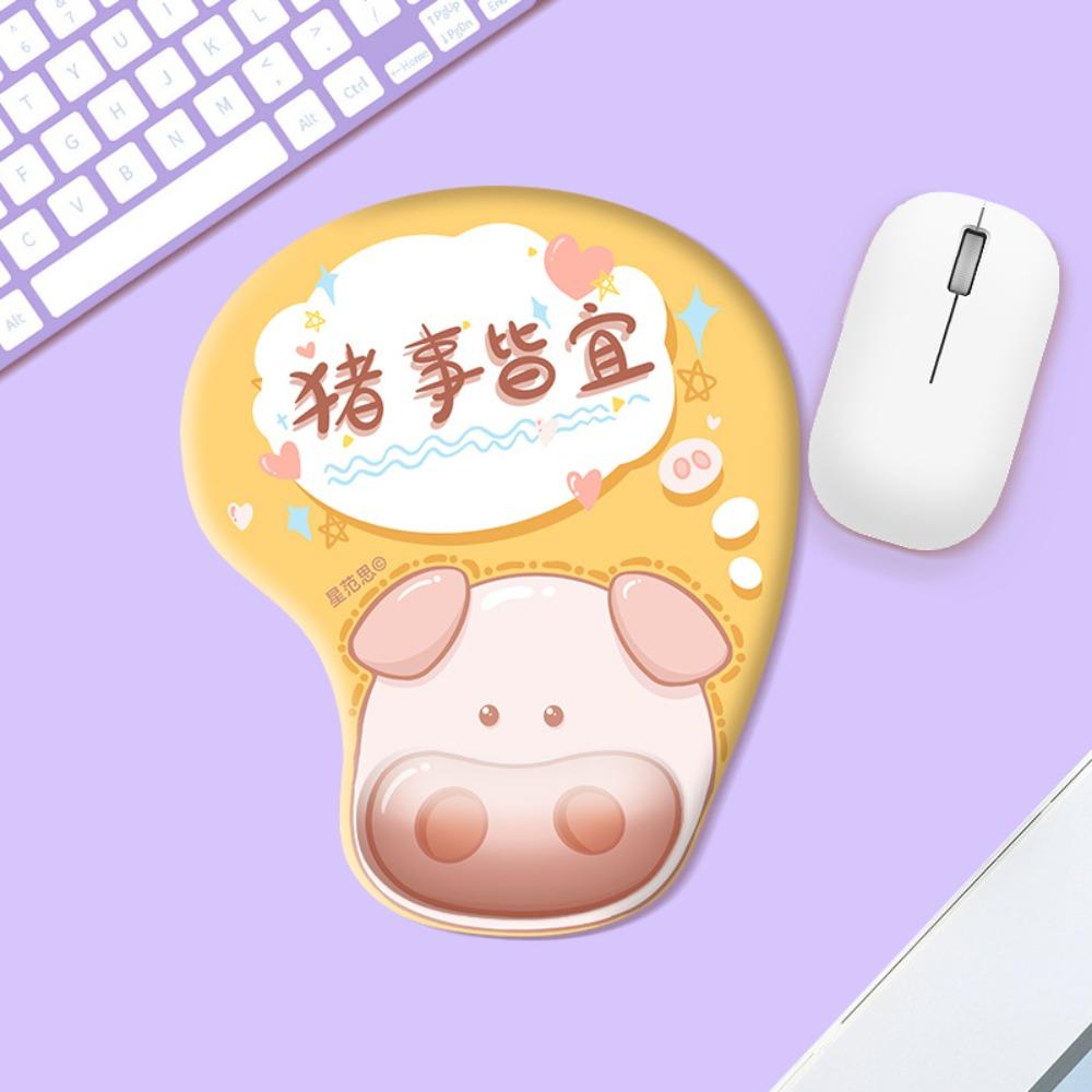 Non Slip Hand Support Mouse Mat Ergonomic Office Accessories Cartoon Wrist Rest Mousepad Office