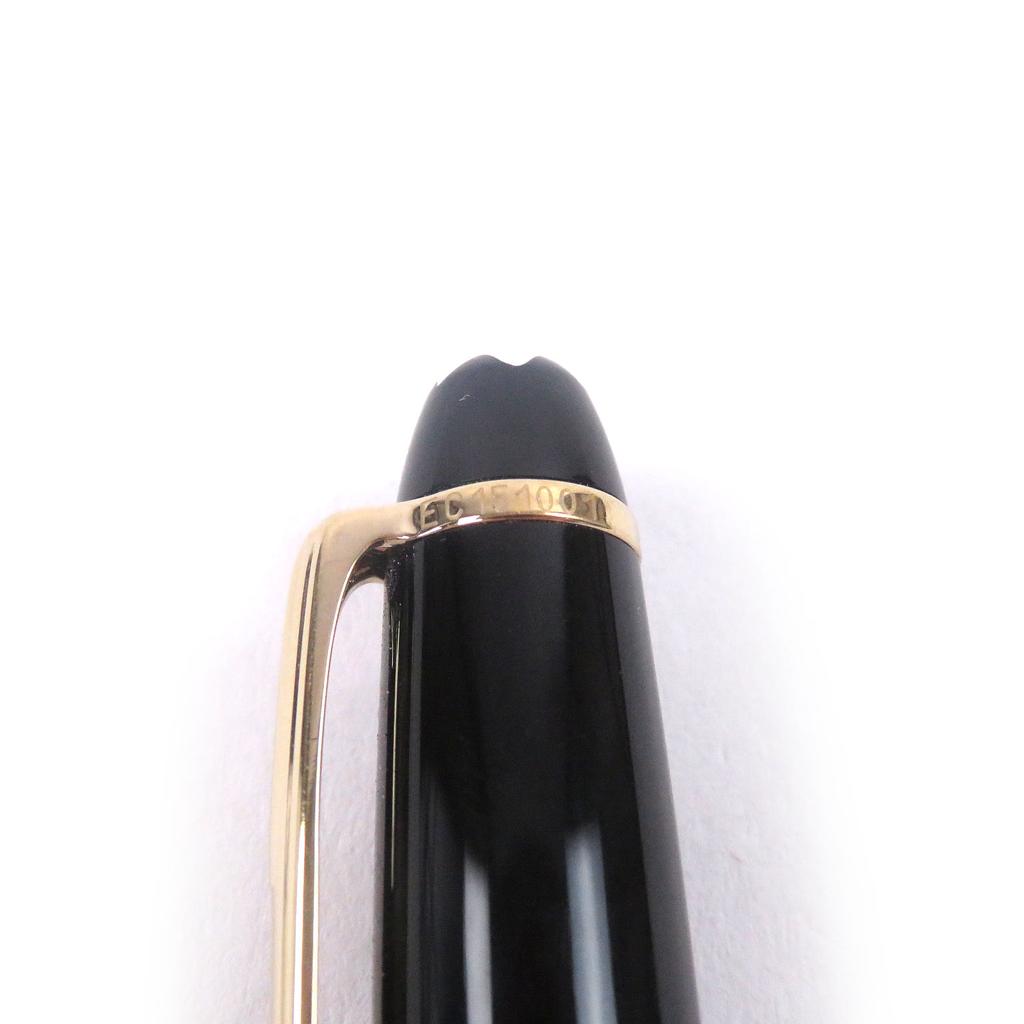 Great MONTBLANC fountain pen Meisterstück Classic black 14K mens Used