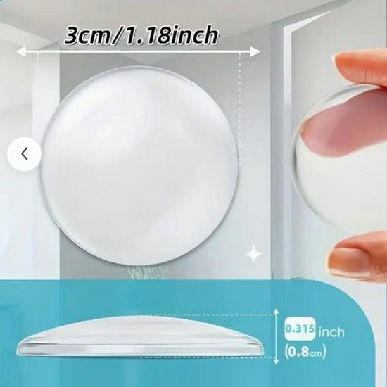 High-Transparency Anti-Collision Door Stopper & Silent Silicone Buffer Pad