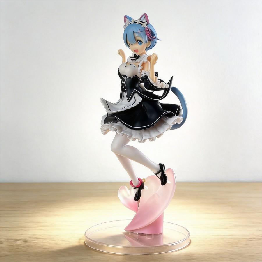 High Quality Anime Re:Zero Rem Figurine GK Statue Model 25cm Toy for Fans Gift Perfect for Anime Fans