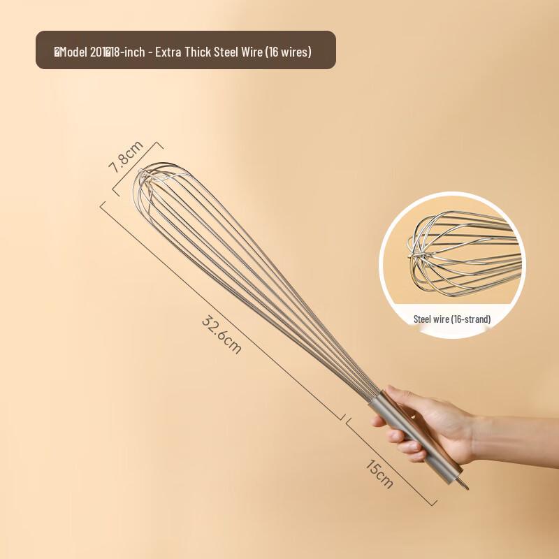 Zhaoran Manuelles Edelstahl-Schneebesen