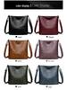 High-End Women's Soft Leather Large Capacity Bucket Bag - Fashionable and Practical Crossbody for Middle-Aged Mothers