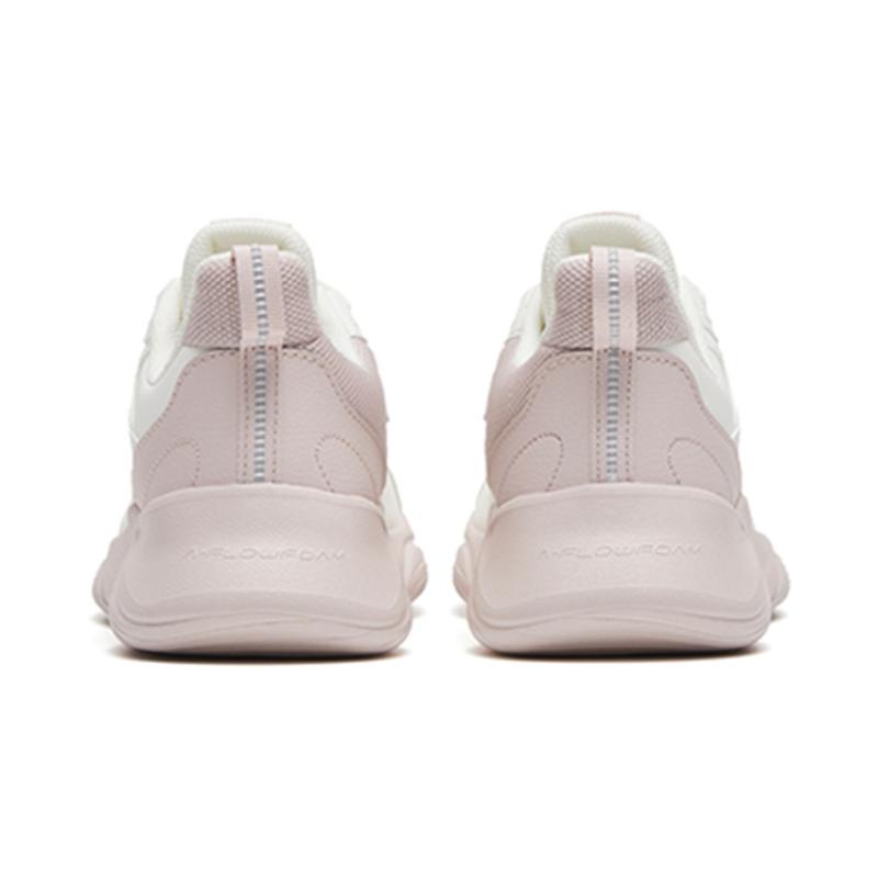 Anta Cushioning, Wear Resistant Low Top Sprint Running Shoes Women's White Gray Sneakers 922245527-2