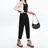 Autumn and Winter New Casual Versatile Harlan Jeans Women's Pear-shaped Figure High Waist and Thin Daddy Denim