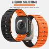 Magnetyczny pasek do Apple Watch Ultra 3/2 49mm 38 40mm 45mm 46mm 44 41mm sportowy pasek do iWatch 11 10 9 8 7 6 SE silikonowa bransoleta