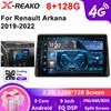 Android  Head Unit For Renault Arkana 2019-2022 Carplay Auto Car Radio Multimedia Video Player Navigation GPS 4G WIFI QLED