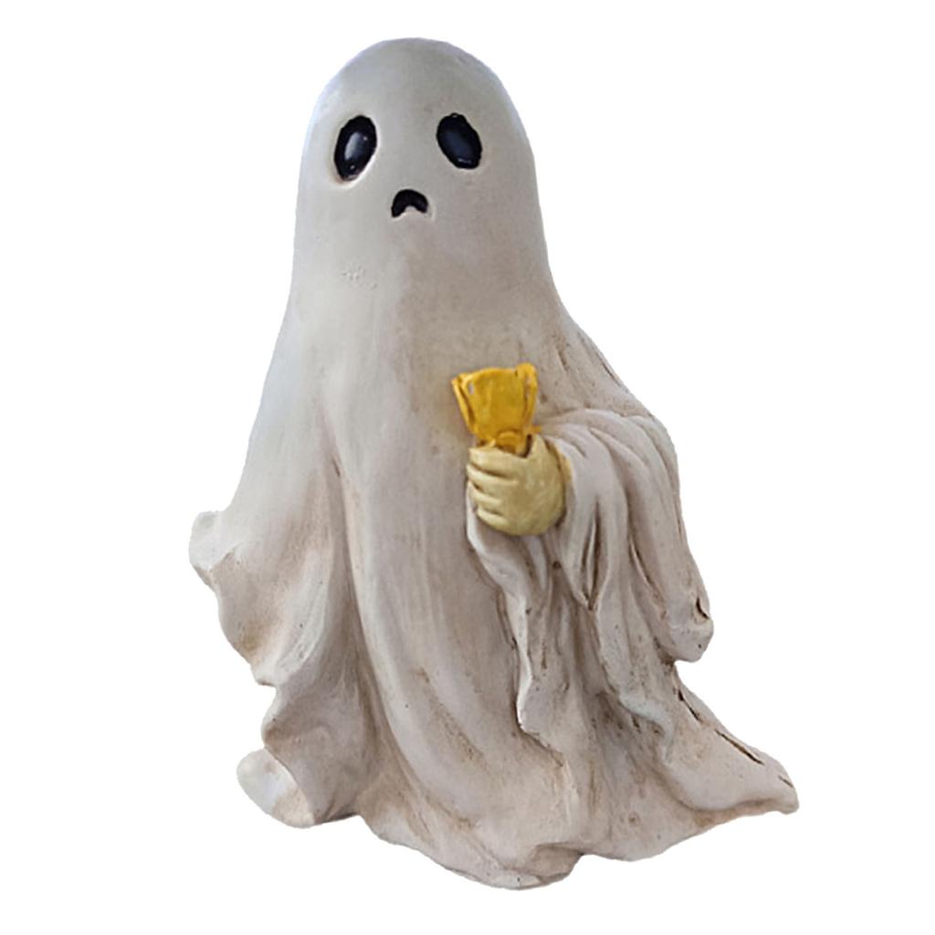 Ghost Figure Decor Resin Statue Ornament Horror Festival Sculpture for Indoor Outdoor Courtyard