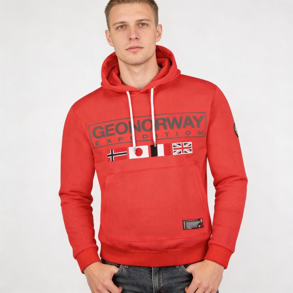 Bluza Geographical Norway GREAT RED DB MEN 317 czerwony męska (WY8613H/GN-Red)