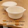 Handon 650ml Square Corn Starch Disposable Takeaway Containers