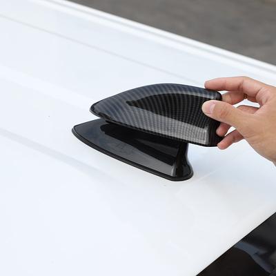 For Toyota Tundra - ABS Carbon Fibre Car Roof Shark Fin Decorative Aerial Antenna Cover Sticker Base Car Accessories