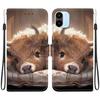 Handmade PU Leather Flip Case for Redmi A1/Redmi A2 Anti-Slip Shockproof Cover with Wrist Strap & Heart/Rose Cat Designs