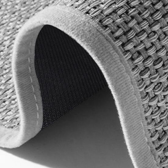 Floor Mat Anti-Slip Design Water Absorbent Quick Drying Bathroom Mat Durable Braided Texture Entryway Rug