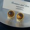 French High-End Tiger Eye Braided Necklace - Retro Mobius Sweater Chain