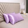 Bedroom Pillow Case Protector Simulated Silk Fabric Pillowcase Modern 48x74cm Luxurious Comfotable Solid Color