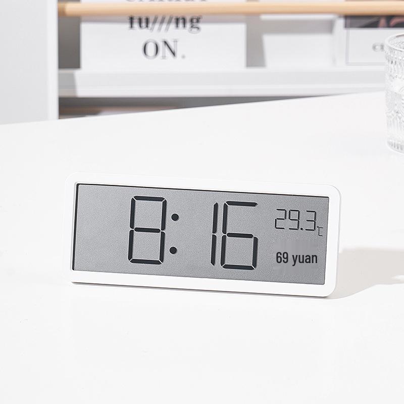 INS Large Screen Wall or Freestanding Clock with Temperature & Humidity Display YD106