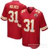 Kansas City Chiefs Football Jersey 15 Mahomes 87 Kelce Embroidered Sports Team Uniform