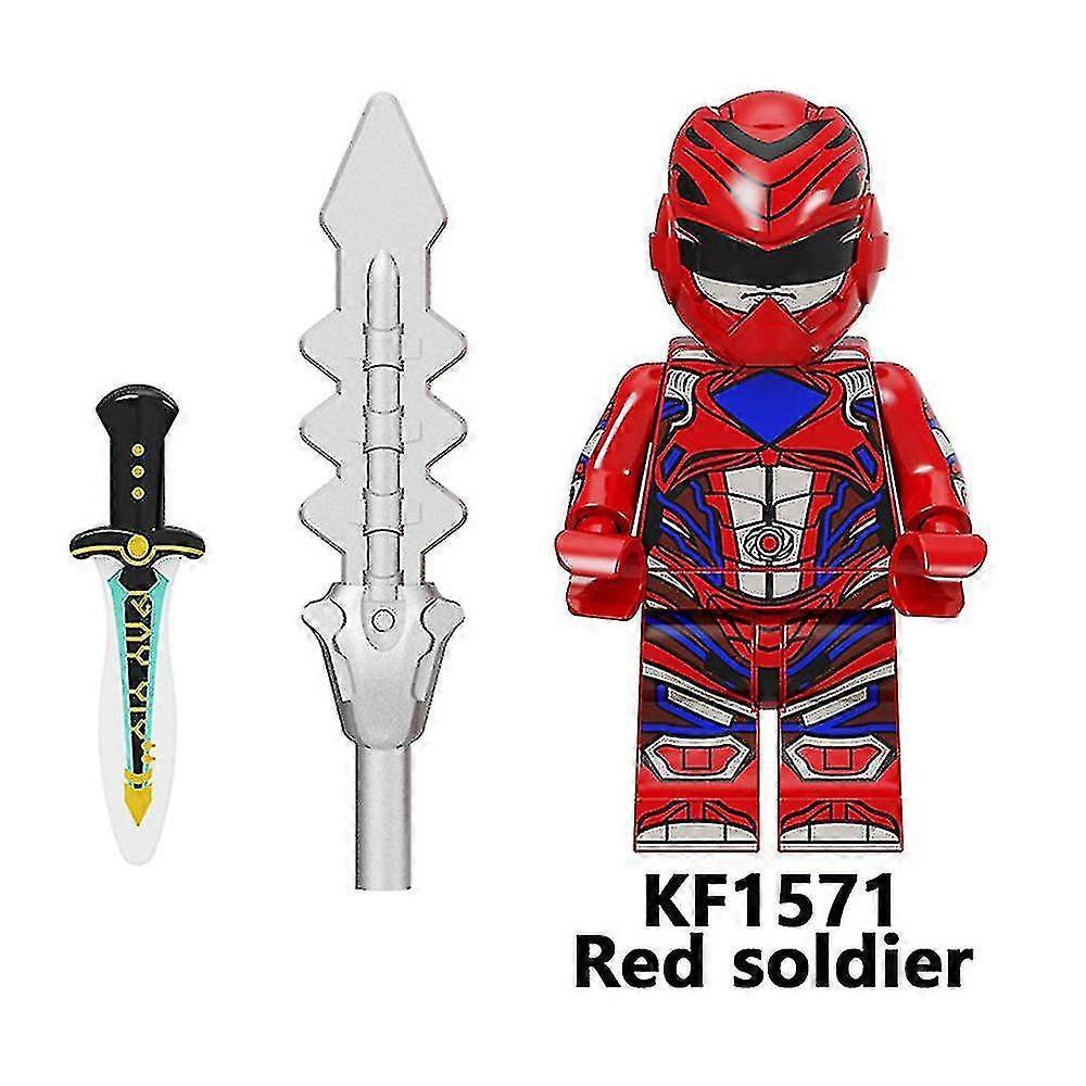 7 Stück/Set Power Rangers Bausteine Minifiguren Spielzeug Montagefiguren Spielzeug Kindergeschenke Heimdekoration