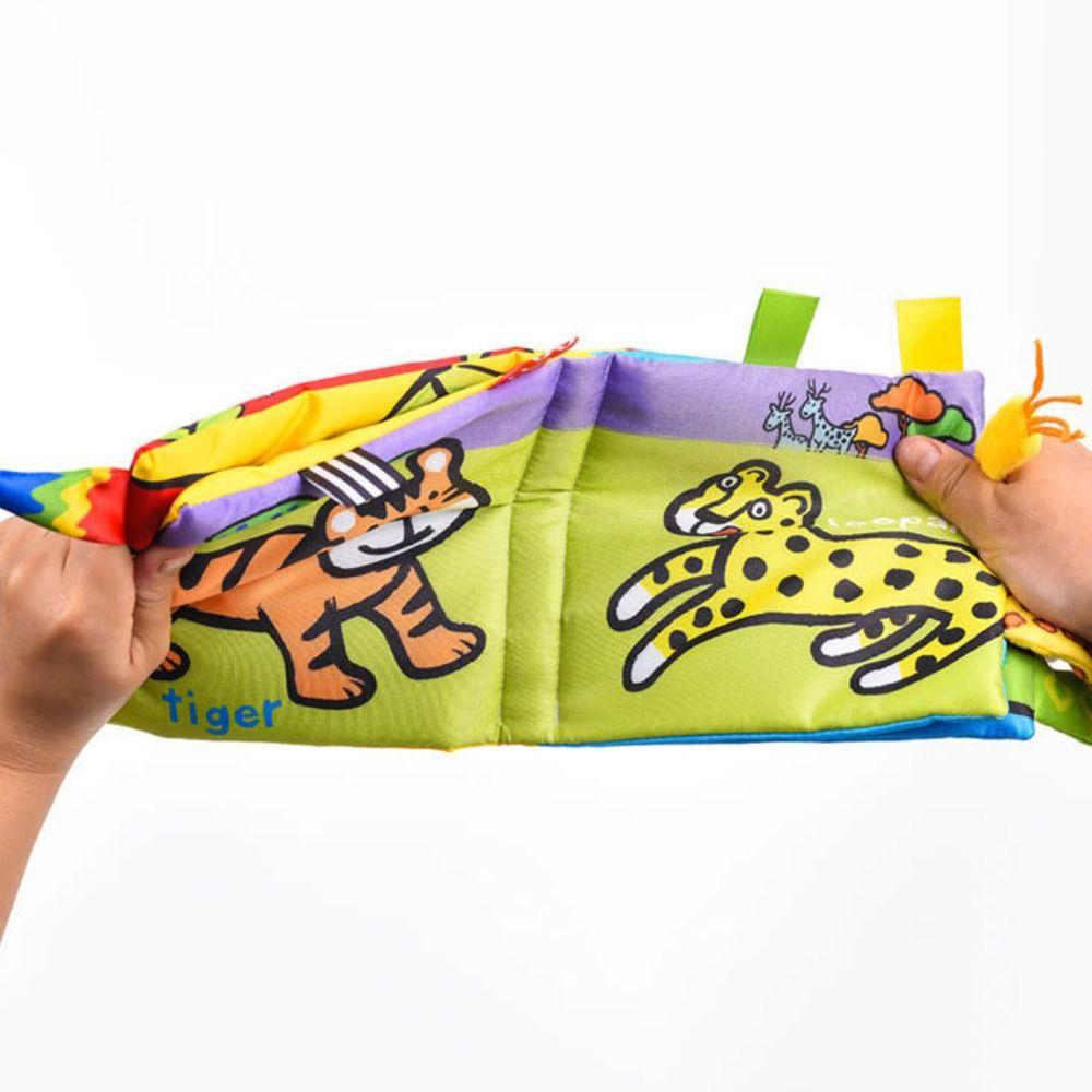 

Cloth Baby Cloth Book Toys with Tail Series Kids Crinkle Book Babies Development Style A