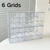 Plastic Storage Box Bathroom Organizer Stackable Dustproof Storage Box With Pull-out Drawers 1 Tiers 6 Compartments For Jewelry