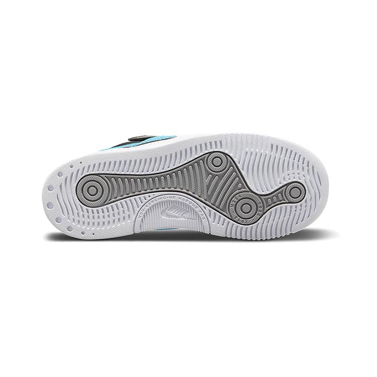 Nike Squash Type Fashion Slip Resistant Low Top Kids' Skateboarding Shoes Gray Black Blue Children Aged 3 7 Years Old CJ4120-003